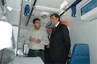 Ambulância assegura cuidados intensivos