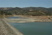 Barragem da Burga sem água