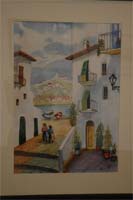 Paisagens rurais em aguarela