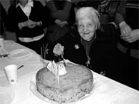 Alegria aos 105 anos