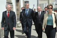 Sócrates nas ruas de Bragança