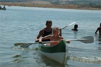 Escola de canoagem no Azibo