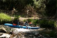Rio Maçãs em kayak