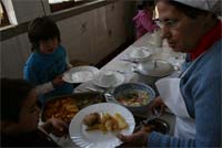 Comida caseira na escola de Quintanilha