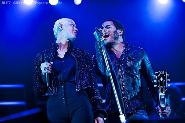 Veja aqui o video de Lenny Kravitz e Mariza no Pavilhão Atlântico