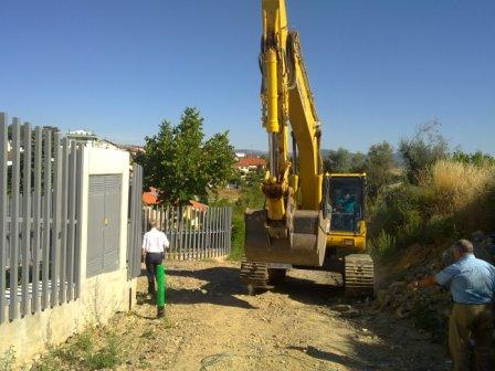 Já avançaram as obras nos acessos ao Centro Escolar de Santa Maria