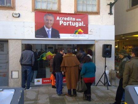 Cavaco Silva já tem sede de campanha em Bragança