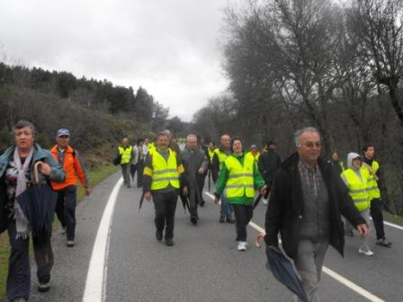 Brigantinos e Zamoranos juntaram-se na fronteira para reivindicar ligação em auto-estrada