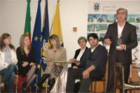 Alunos sobem ao palco