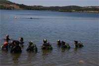 Bombeiros treinam mergulho no Azibo
