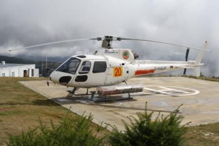 Helicóptero de combate a incêndios não chegou à Serra de Nogueira