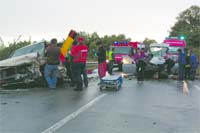 Acidente deixa bebé e criança órfãos