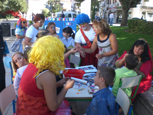 Animação de rua para certificar