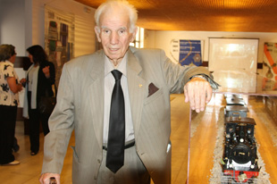 Um comboio em miniatura para o museu