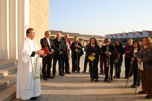 Peregrinos partem de Bragança rumo a Santiago de Compostela