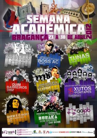 Semana Académica 2012 de Bragança acontece mais cedo e é mais cara