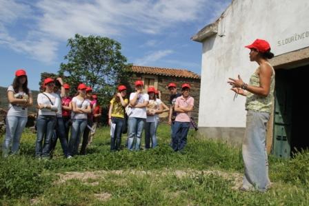 Alunos visitam vestígios arqueológicos em Cilhades