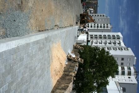 Passeios construídos em rua com mais de duas décadas