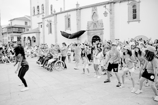 Animação no centro da cidade