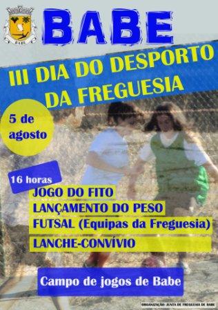 Babe organiza 3ª edição do Dia do Desporto