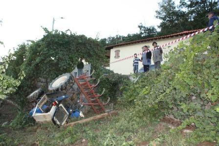 Acidente de tractor faz ferido grave