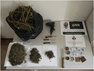 Detidos por roubo e tráfico de droga