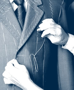 Alfaiate costura casaco gigante