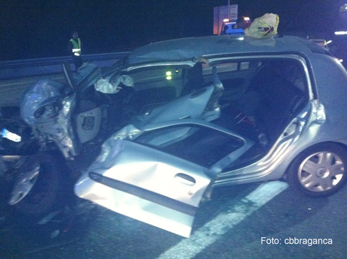 Dois feridos graves em acidente no IC5