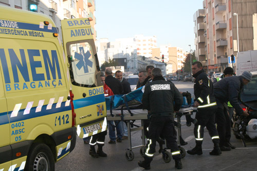 Motociclista ferido em despiste em Bragança