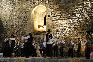 Animação dentro das muralhas do Castelo de Bragança
