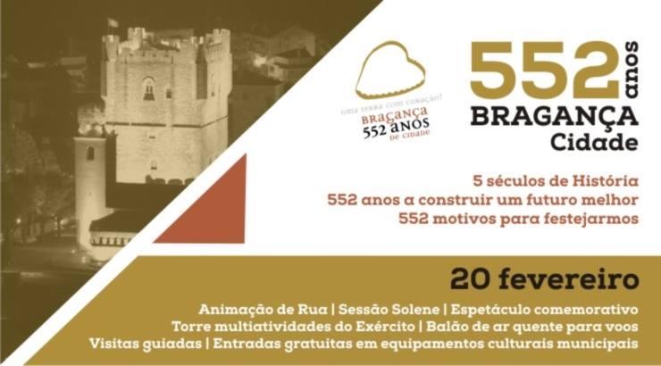 Cidade de Bragança comemora 552 anos este sábado