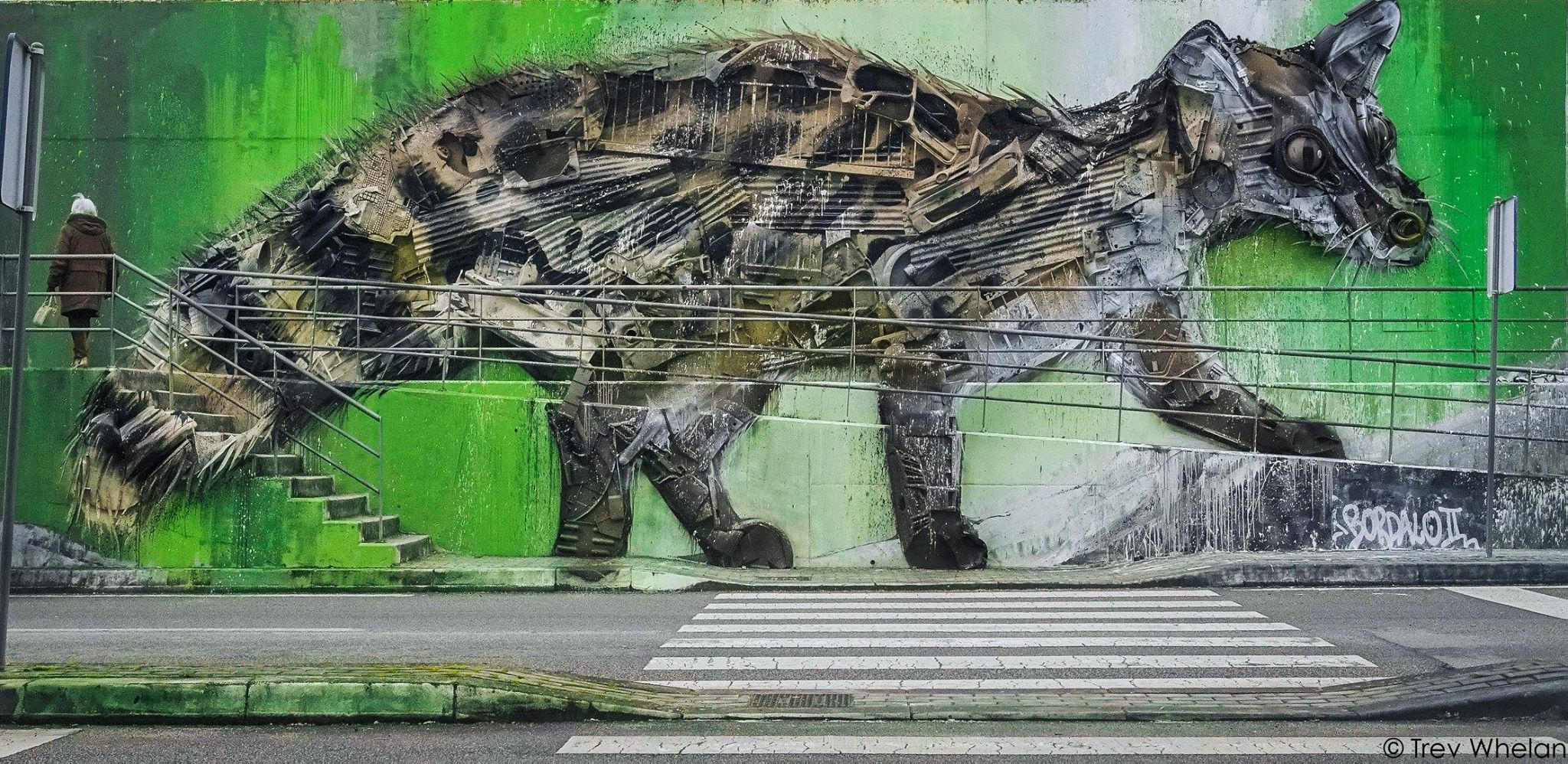 Colecção “Big Trush animals” de Bordalo II tem mais duas obras em Bragança