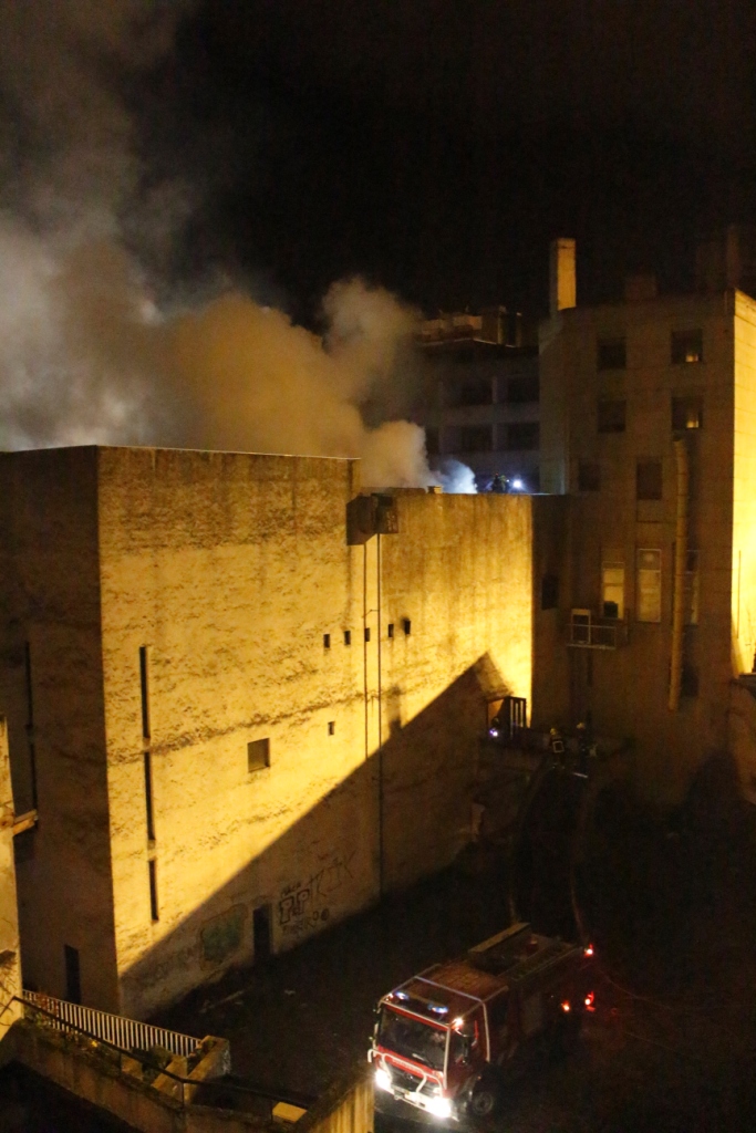 Incêndio consumiu antigo cineteatro da Torralta