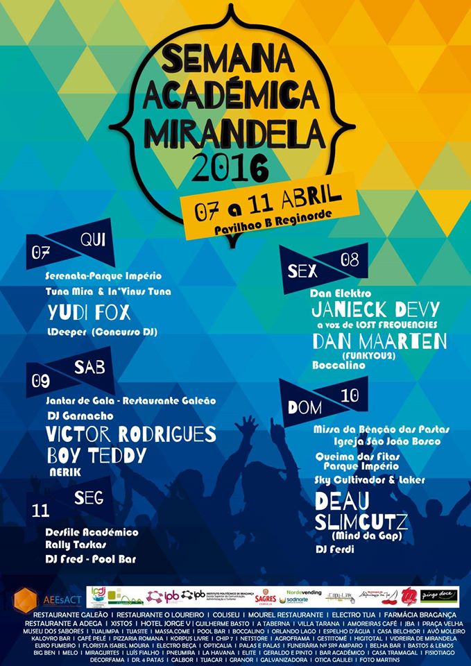 Alunos da ESACT fazem a festa até segunda-feira na Semana Académica de Mirandela