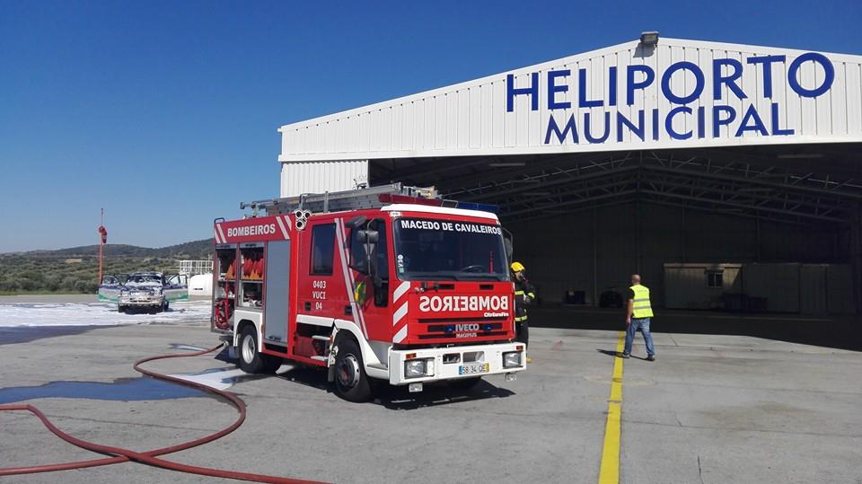 Capacidade de resposta do heliporto de Macedo de Cavaleiros testada em simulacro