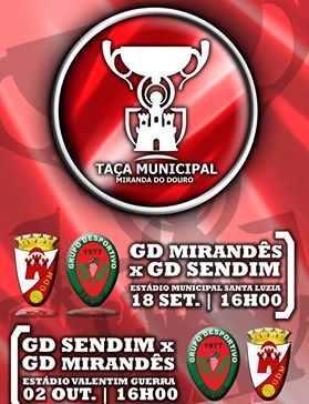 1ªMão da Taça Municipal de Miranda do Douro joga-se a 18 de Setembro