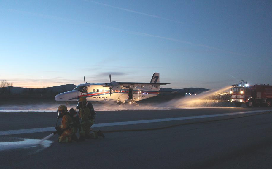 Simulacro testou meios de socorro no aeródromo de Bragança