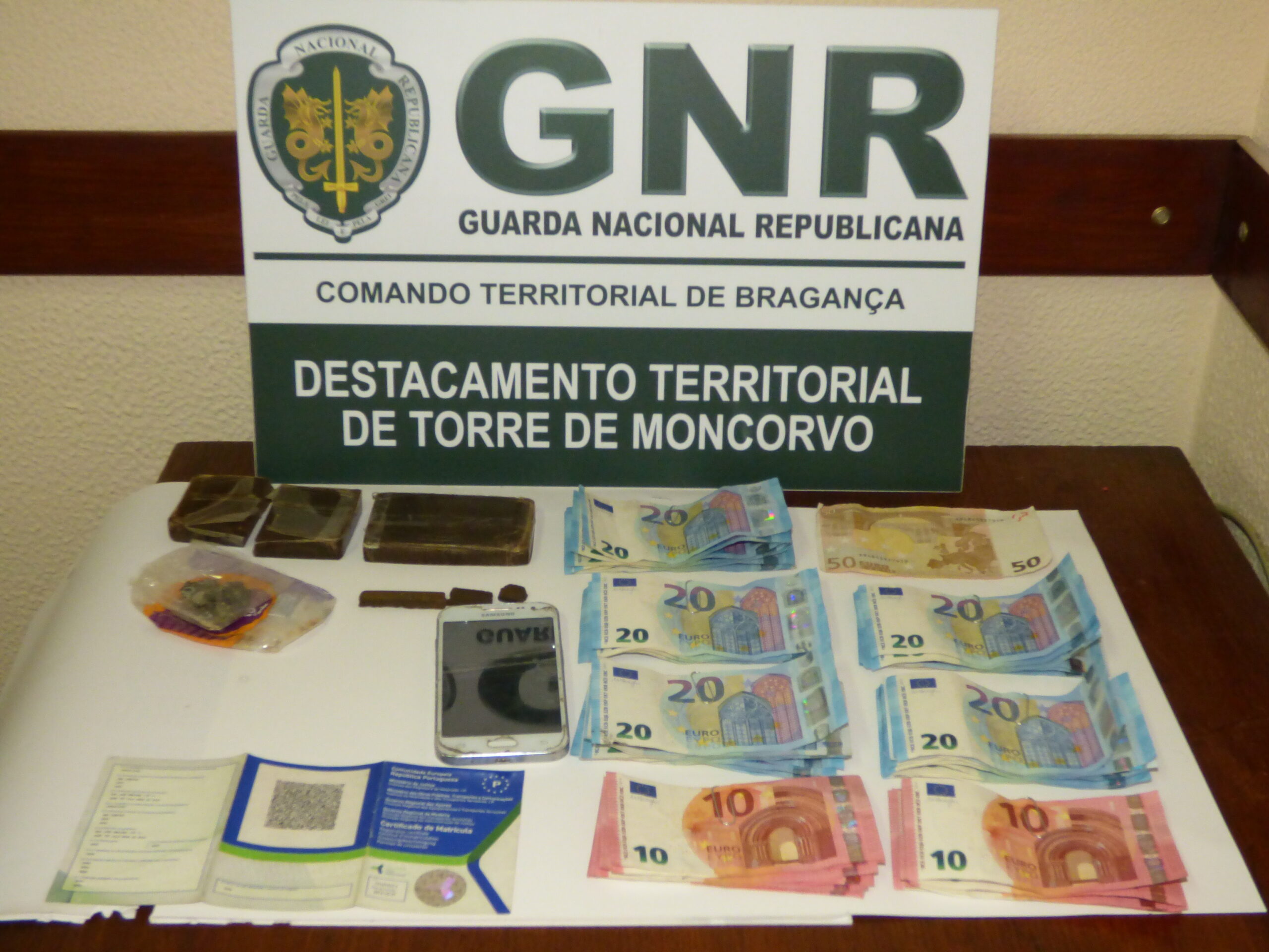 Três detidos por tráfico de droga em Alfândega da Fé