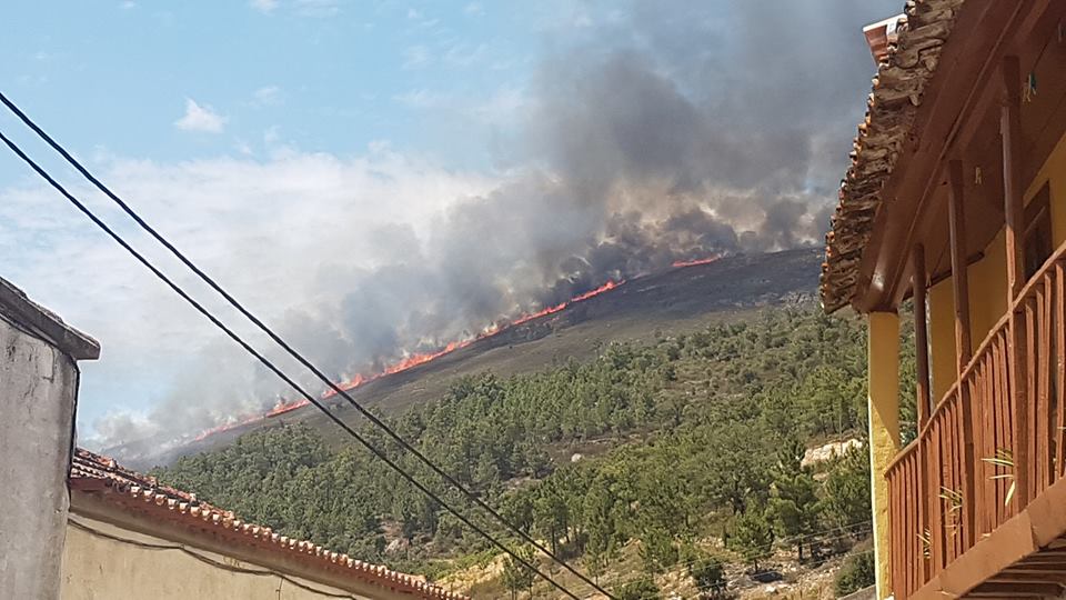 Incêndios em Açoreira e Mazouco mobilizam 200 bombeiros e 4 meios aéreos