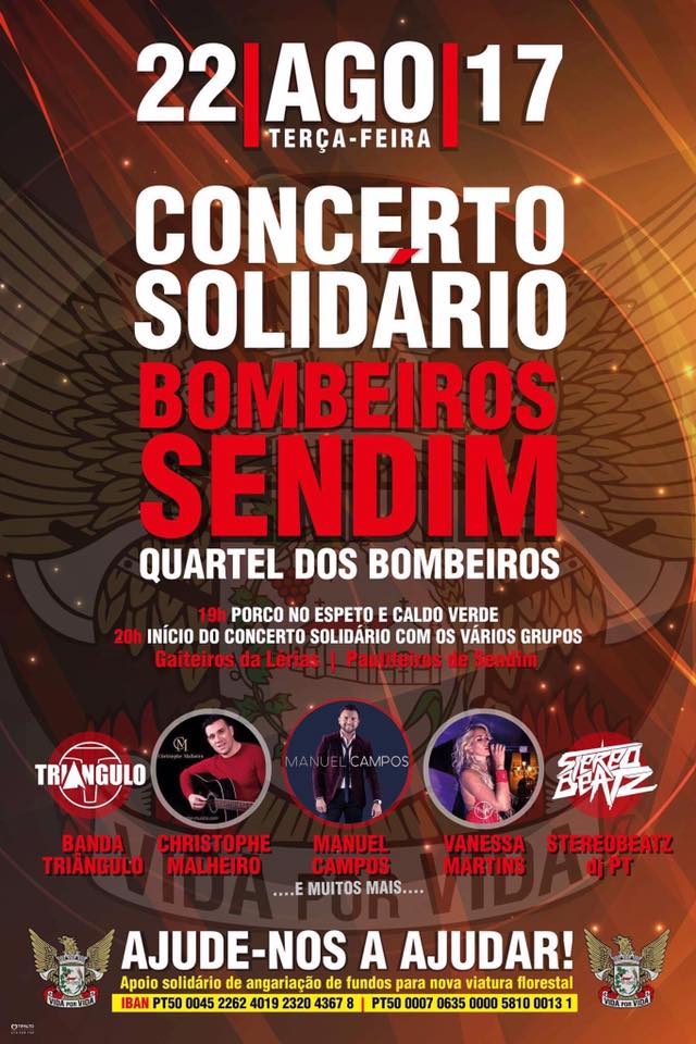 Artistas da região organizam concerto solidário para ajudar os bombeiros de Sendim