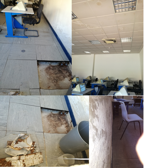 Centro de Exames do IMT de Bragança em condições de degradação avançadas