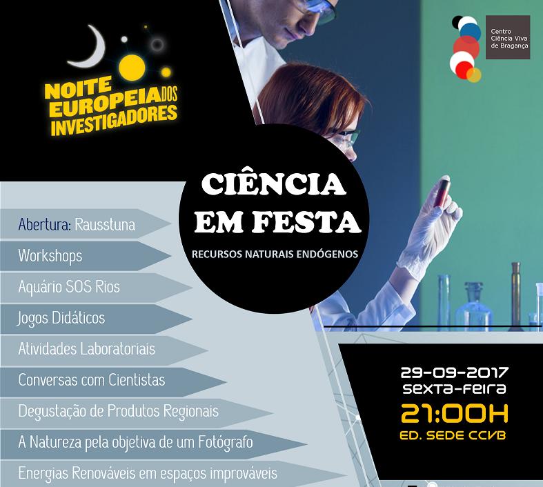 Centro Ciência Viva de Bragança comemora hoje a Noite Europeia dos Investigadores