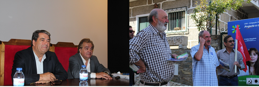 Campanhas eleitorais da CDU e do PDR decorrem a bom ritmo em Bragança