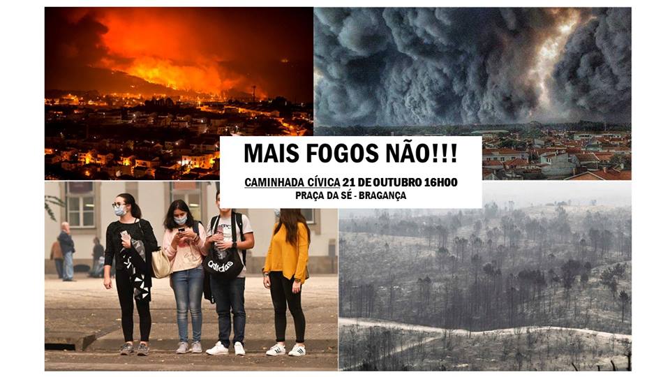 Bragança associa-se a manifestação pacífica contra incêndios este sábado