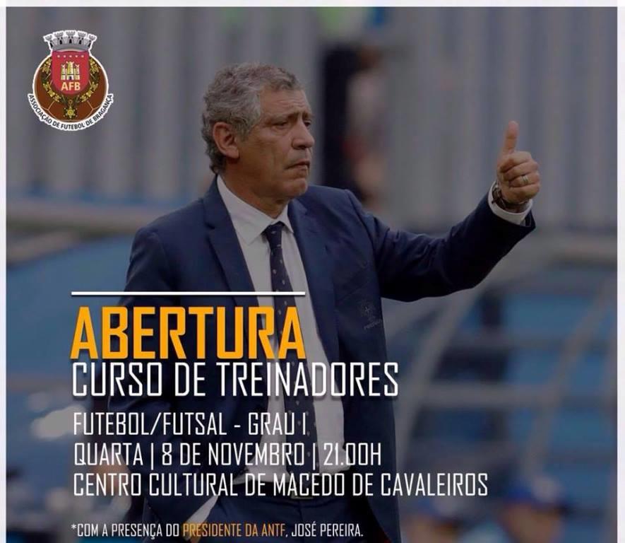 Cursos de treinadores de futebol e futsal da AFB começam esta quarta-feira