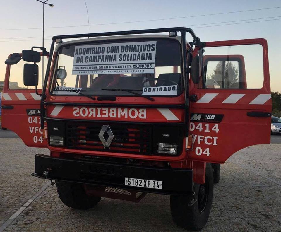 Bombeiros de Sendim compram viatura para substituir acidentada com a ajuda de donativos