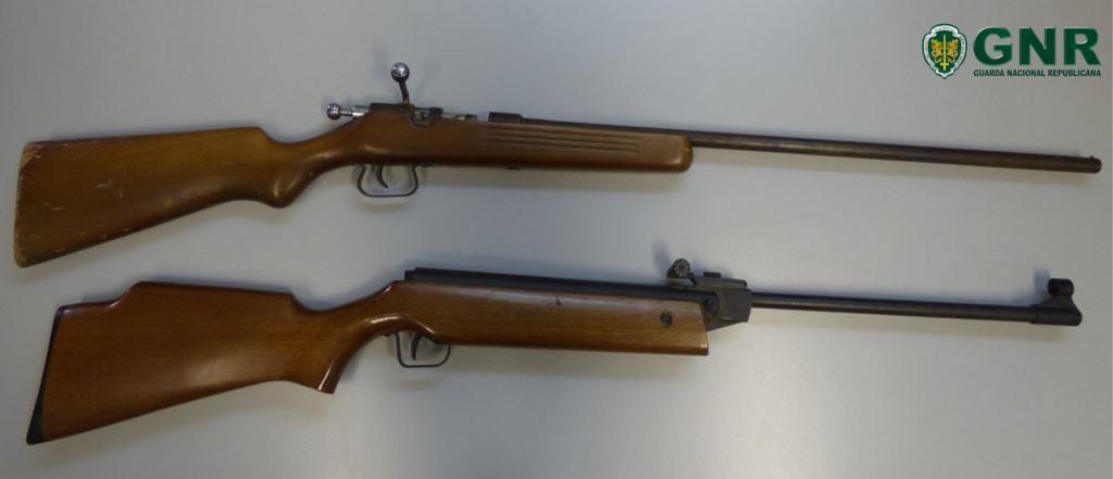 Duas armas ilegais apreendidas em Vila Flor