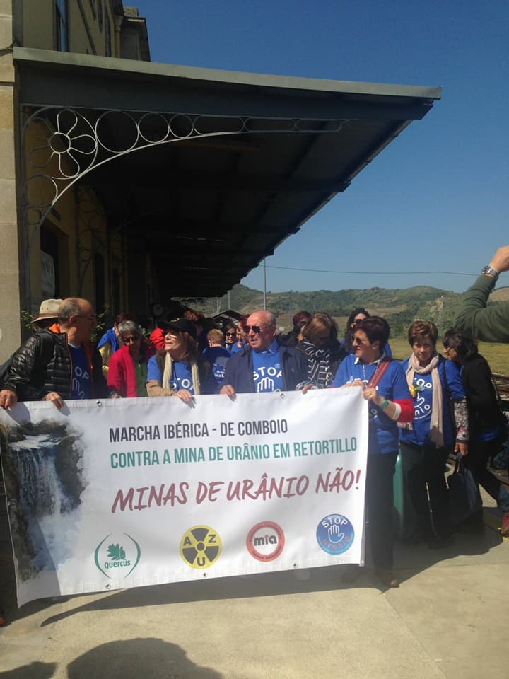 Marcha Ibérica contra a abertura da mina de urânio em Retortillo