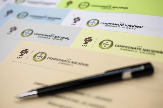 Calendário do nacional de iniciados, juvenis e juniores sorteados