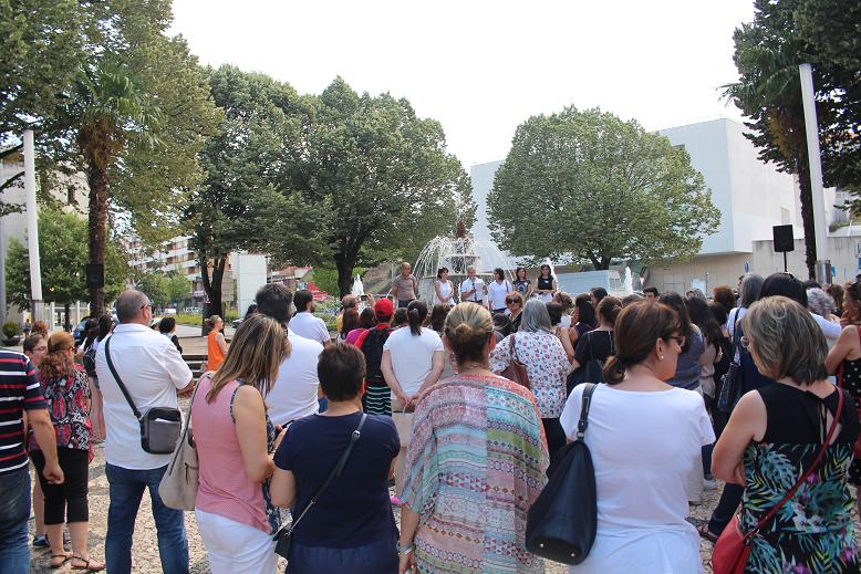 Professores concentraram-se em Bragança para assinalar fim da greve às avaliação e prometem mais protestos